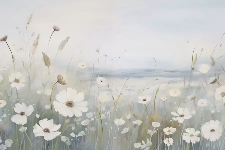 murales de pared Campo de flores w04867