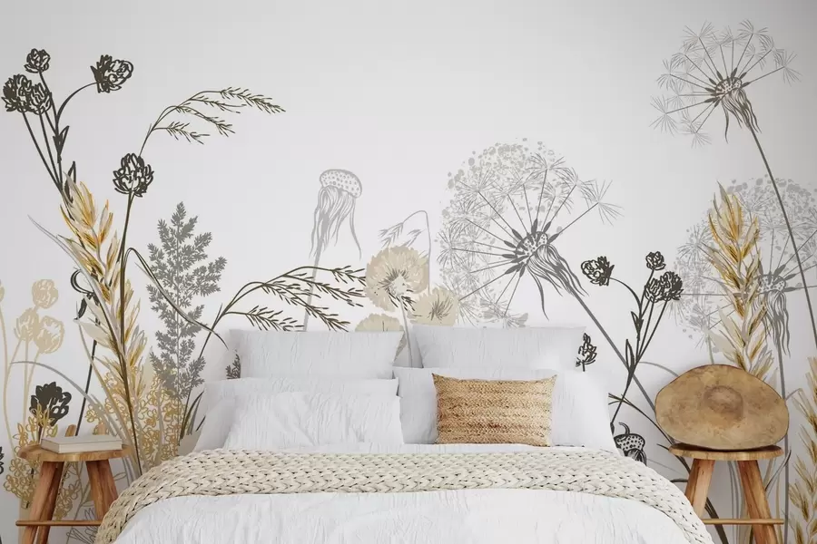 murales de pared Flores silvestres w04943v1