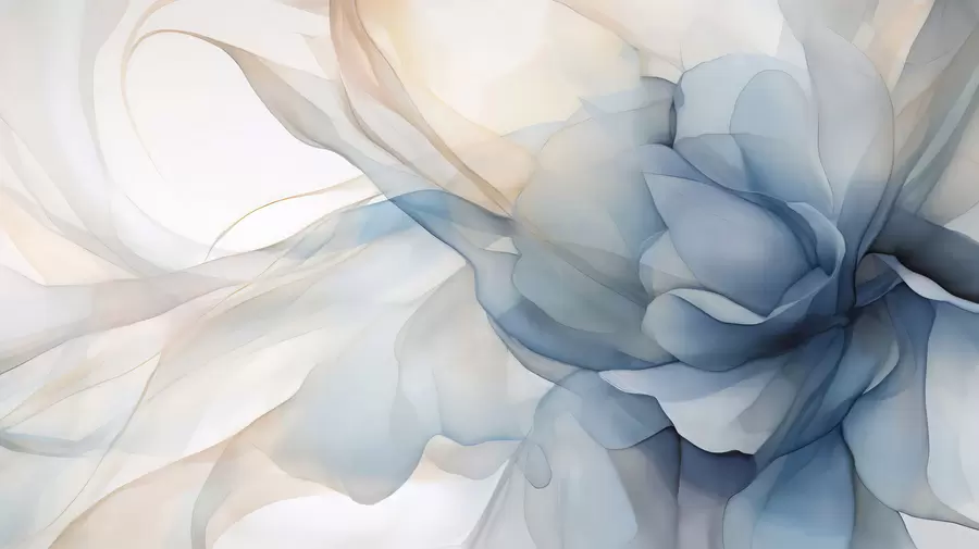 murales de pared Delicado velo floral w04944