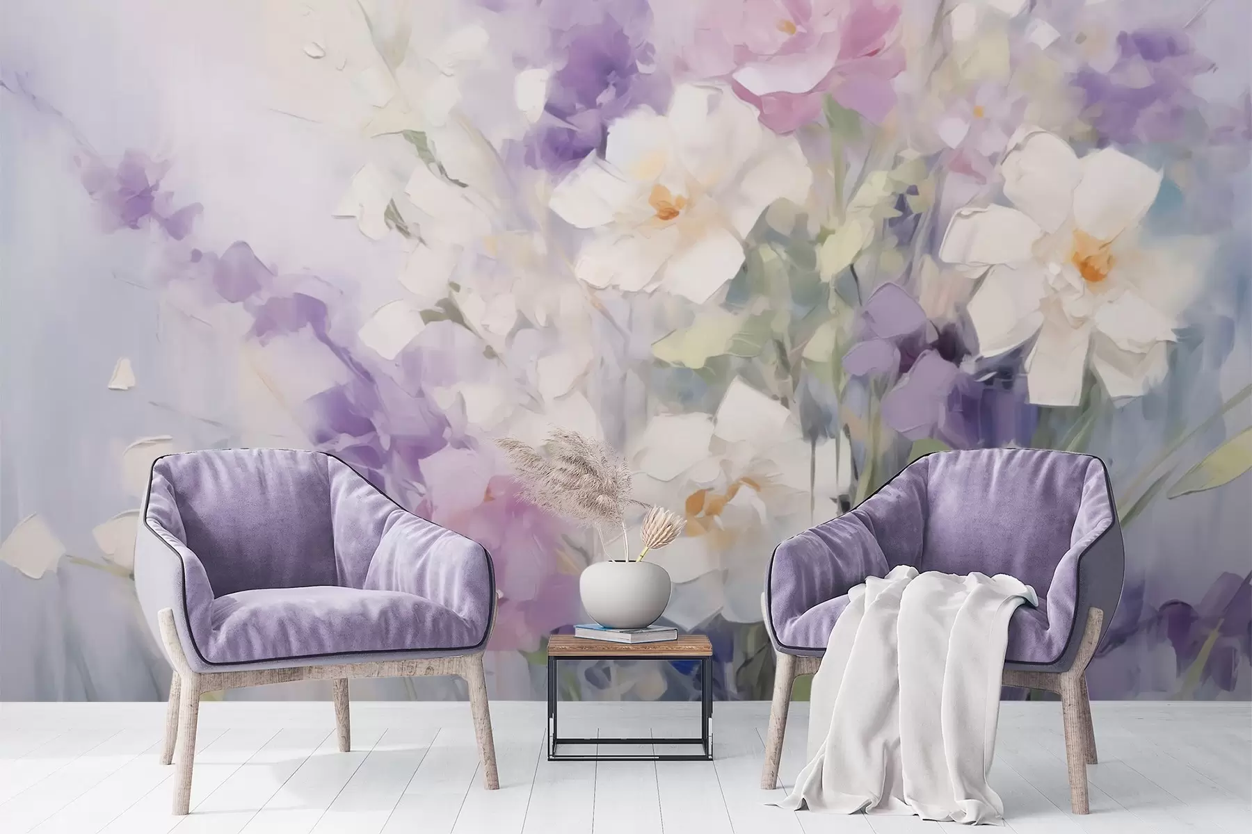 murales de pared Ramo de flores abstracto w09597