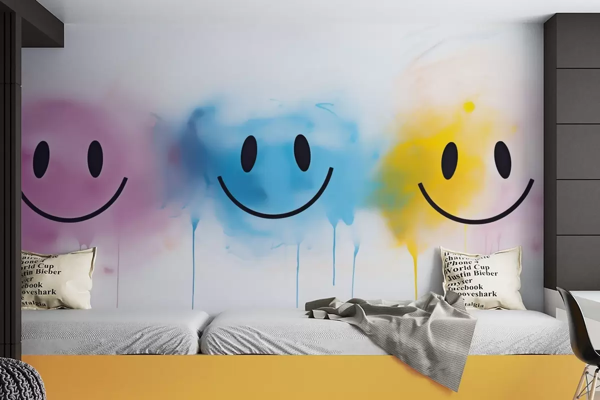 murales de pared Smileys w09600