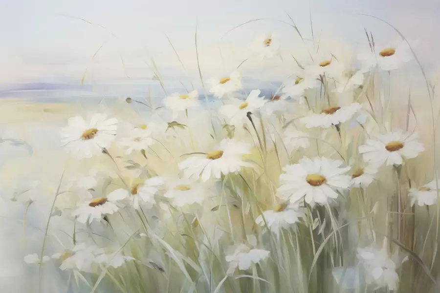 murales de pared Campo de flores w05035