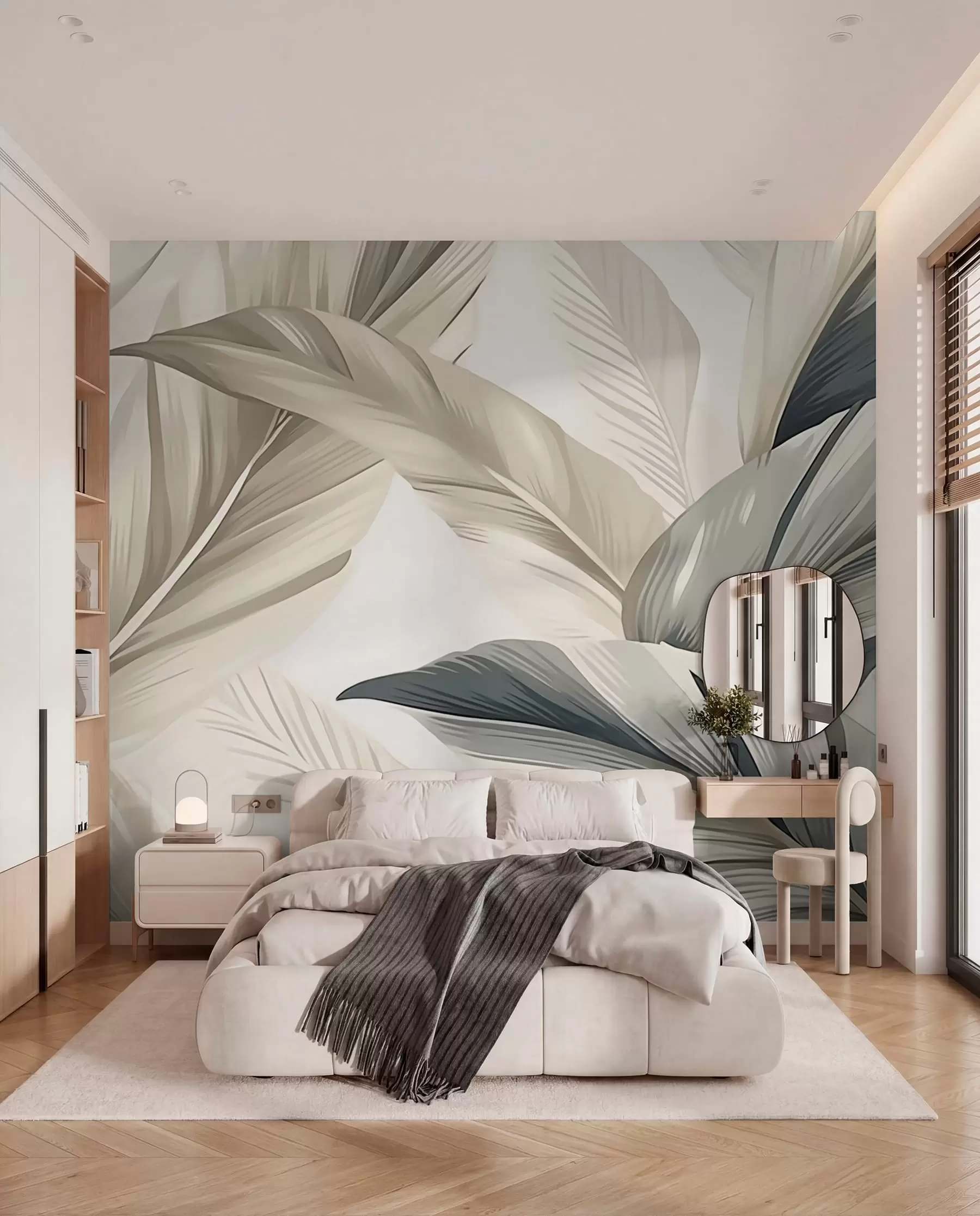 murales de pared Hojas de plátano w04988