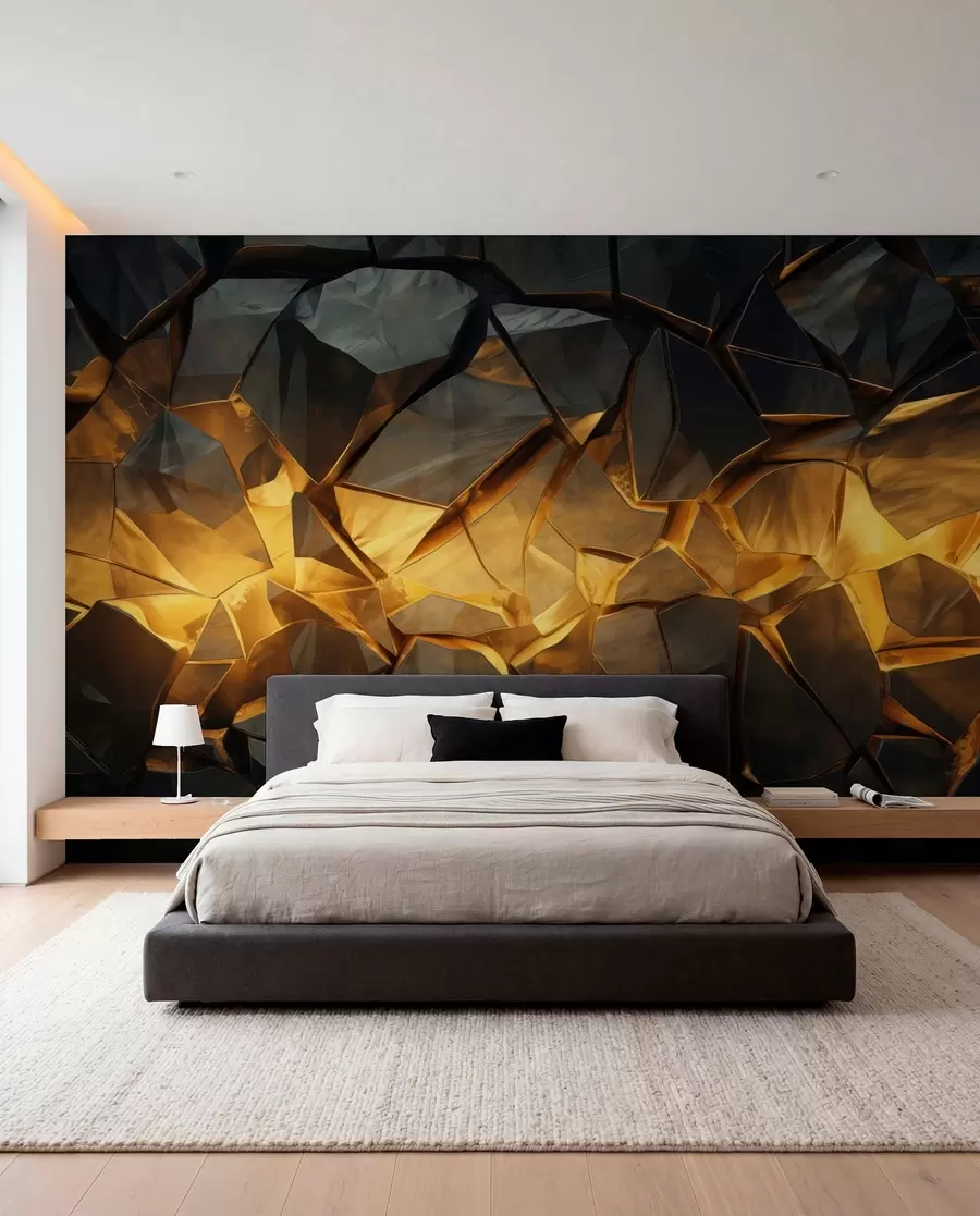 murales de pared Fragmentos de piedra ámbar w05045