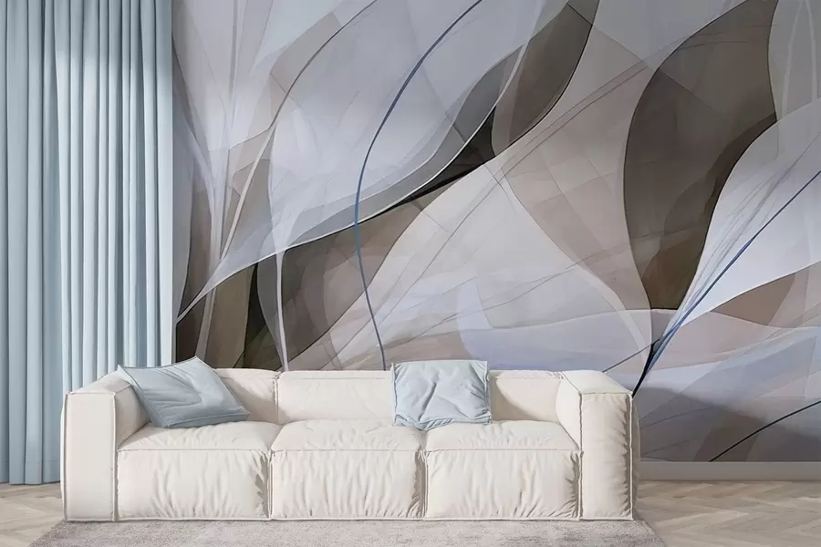 murales de pared Hojas afiladas w05084