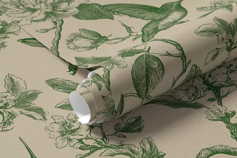 murales de pared Aves en un jardín botánico a00965