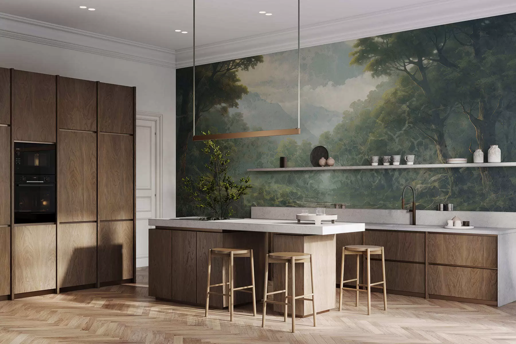 murales de pared Silencio del bosque w05171