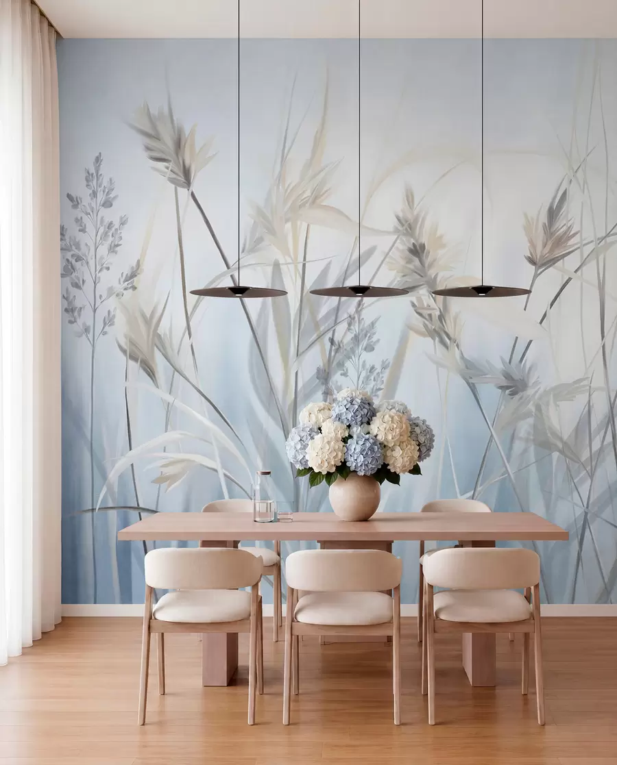 murales de pared Pradera azul w09652