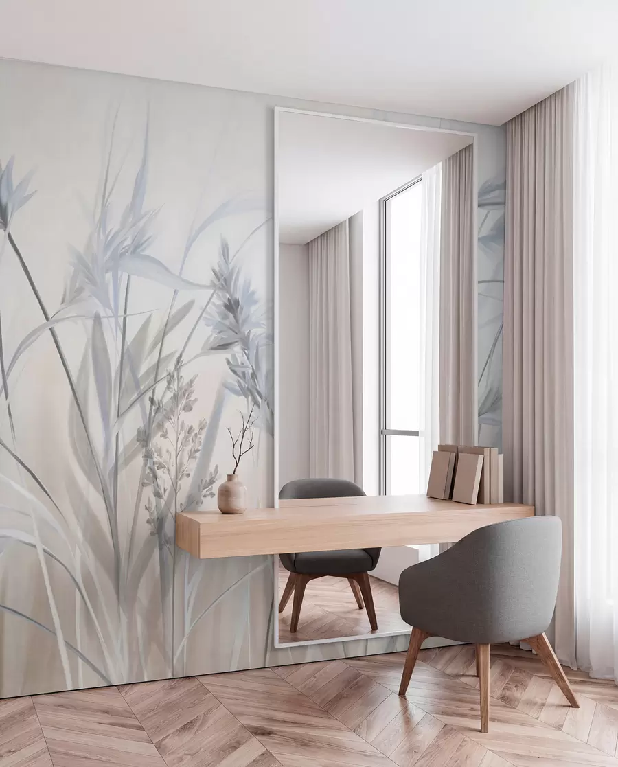 murales de pared Pradera plateada w09652v1