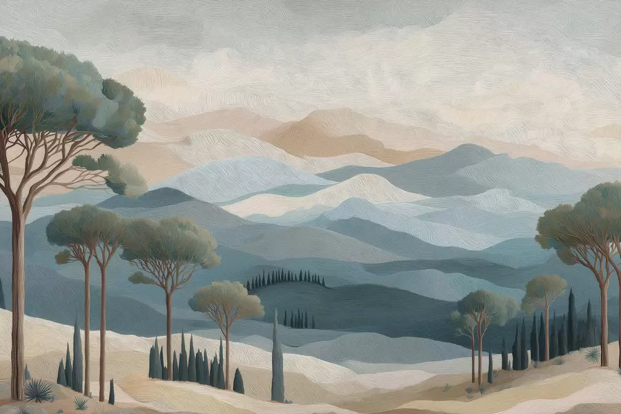 murales de pared Paisaje en estilo pintura al óleo w05258