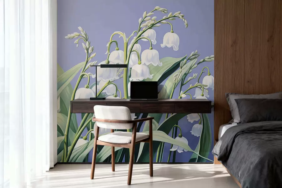 murales de pared Lirios al amanecer w05314