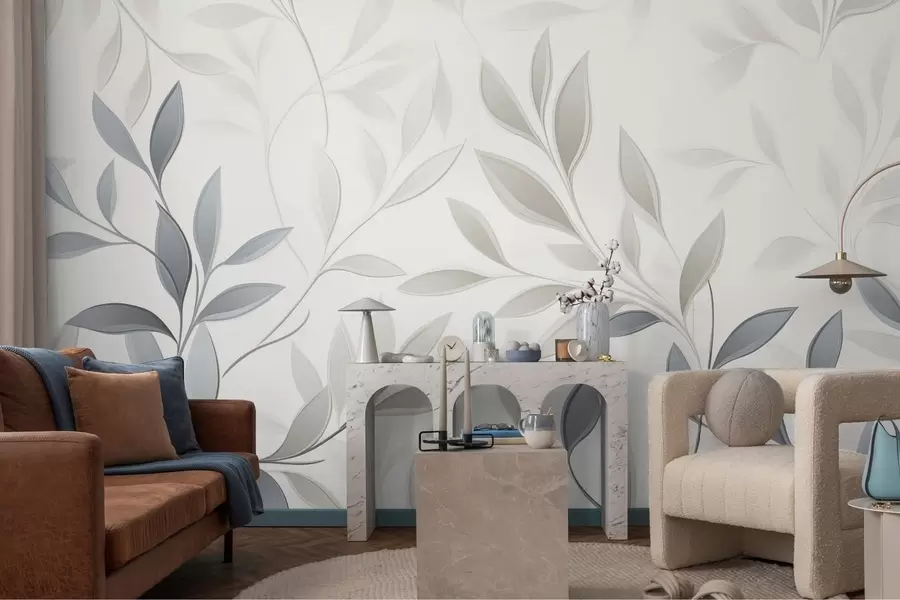 murales de pared Silencioso entre las hojas w05279