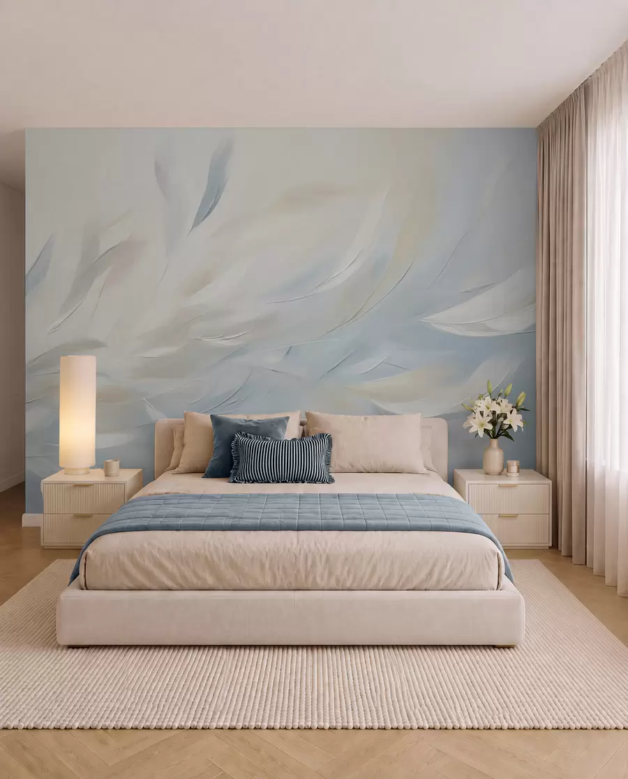 murales de pared Hojas que se funden en la luz w05371