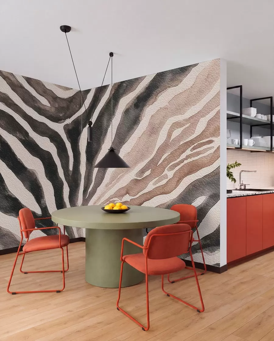 murales de pared Abstracción suave con texturas naturales en tonos neutros w09801