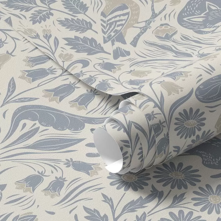 murales de pared Motivo decorativo con animales del bosque a01158