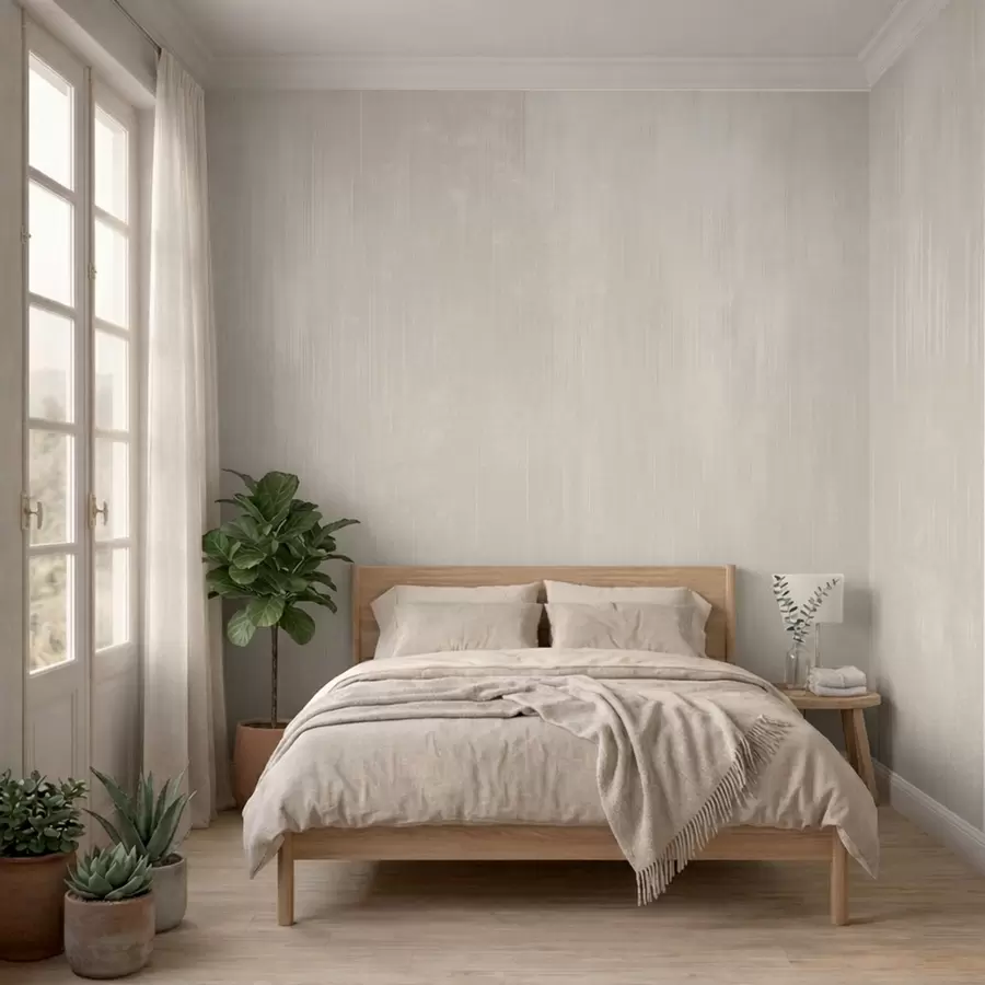 murales de pared Fondo beige claro con una sutil textura vertical w05121