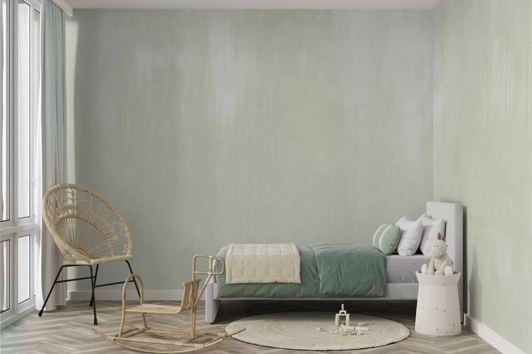 murales de pared Fondo verde pálido con una ligera textura vertical w05121v3