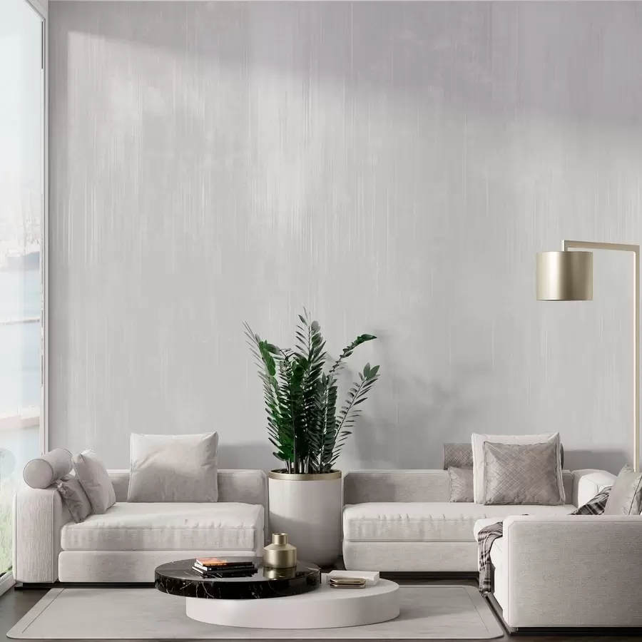 murales de pared Fondo gris claro con una textura vertical uniforme w05121v4