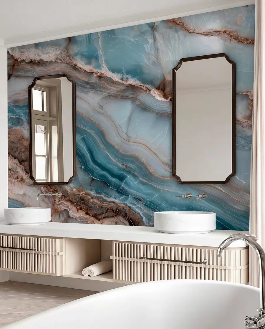 murales de pared Ondas de mármol w05488