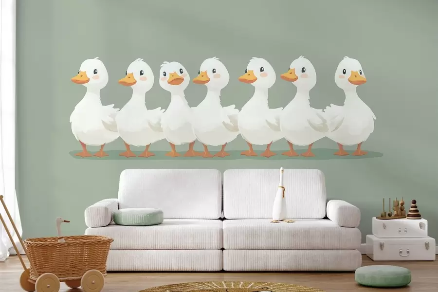 murales de pared Patos graciosos w05496