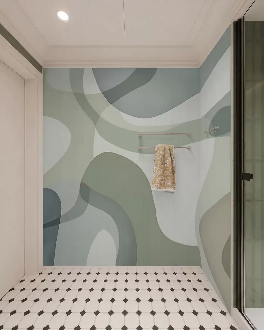 murales de pared Líneas suaves w05479