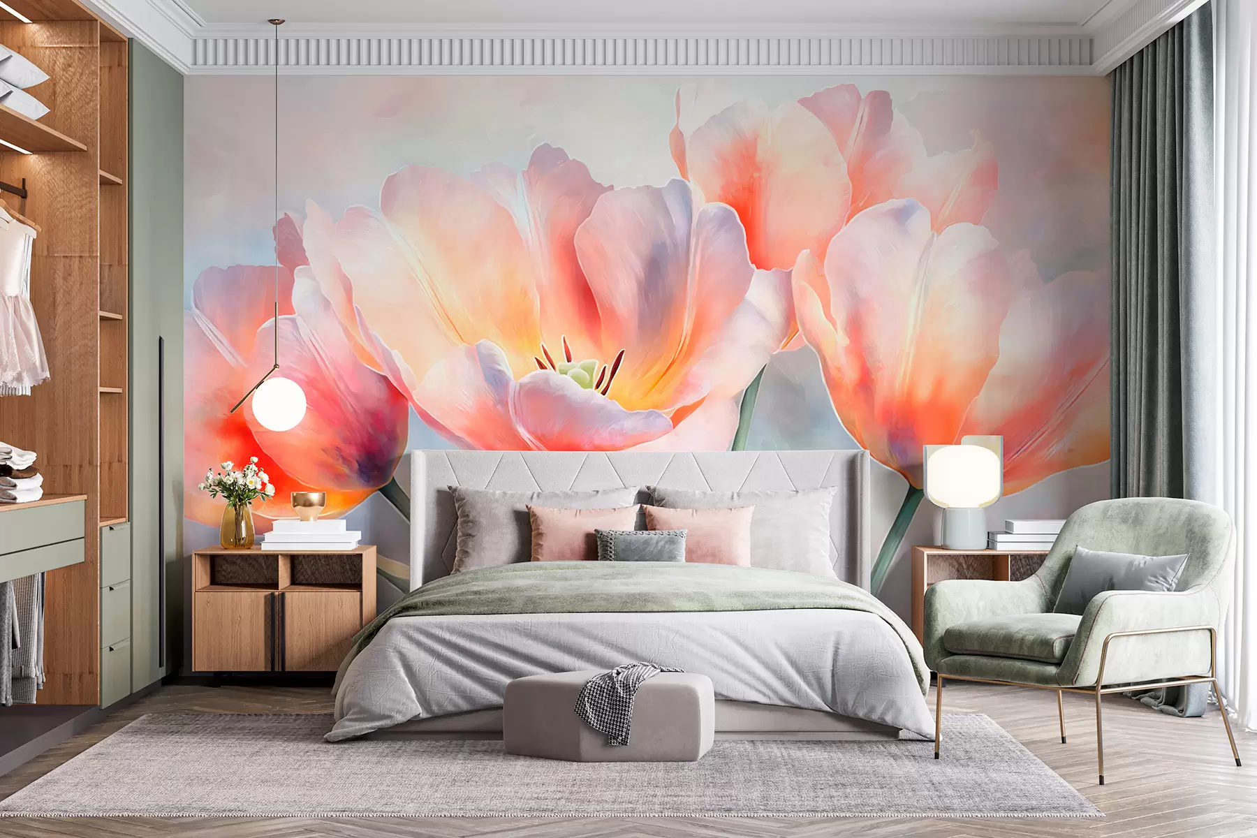murales de pared Tulipanes w05467