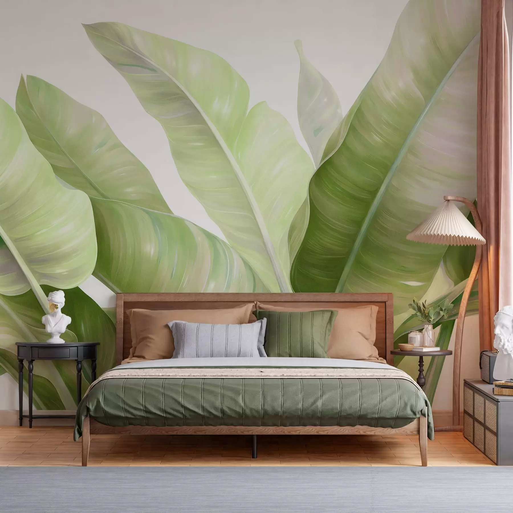murales de pared Hojas grandes de plátano w05499