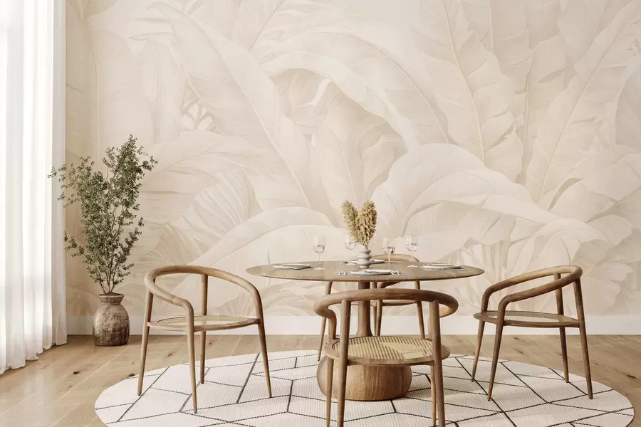 murales de pared Hojas tropicales vintage w05518