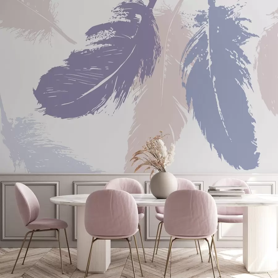 murales de pared Plumas w05549v2