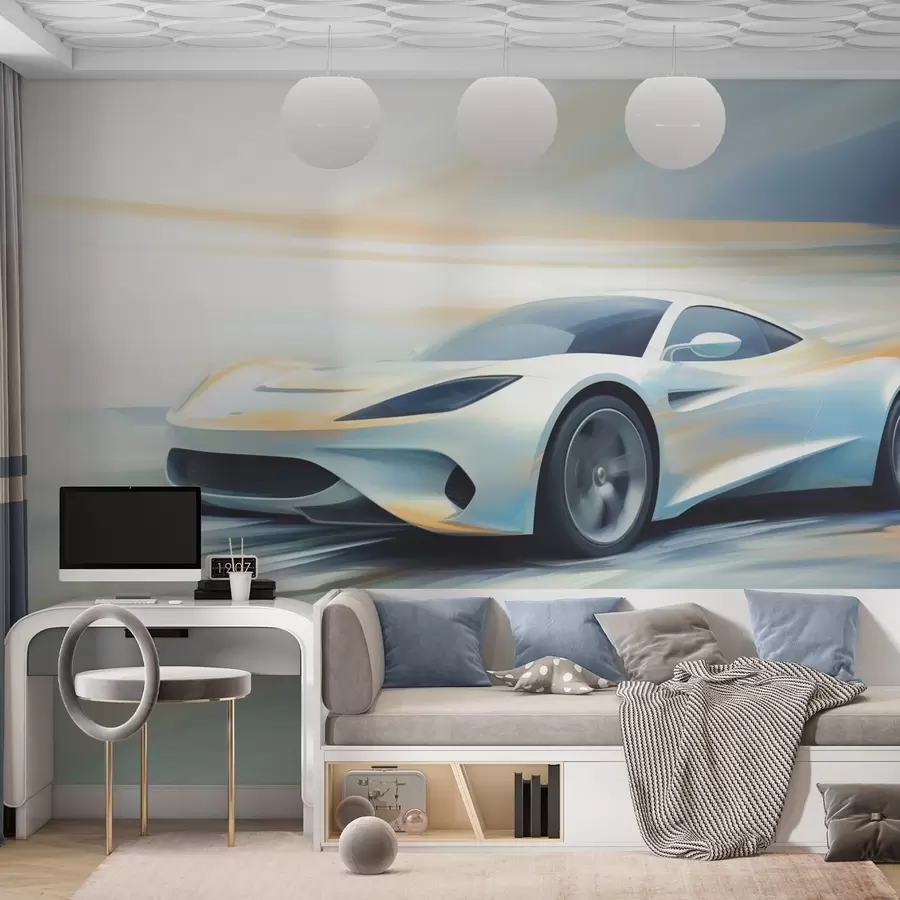 murales de pared Coche abstracto w05636