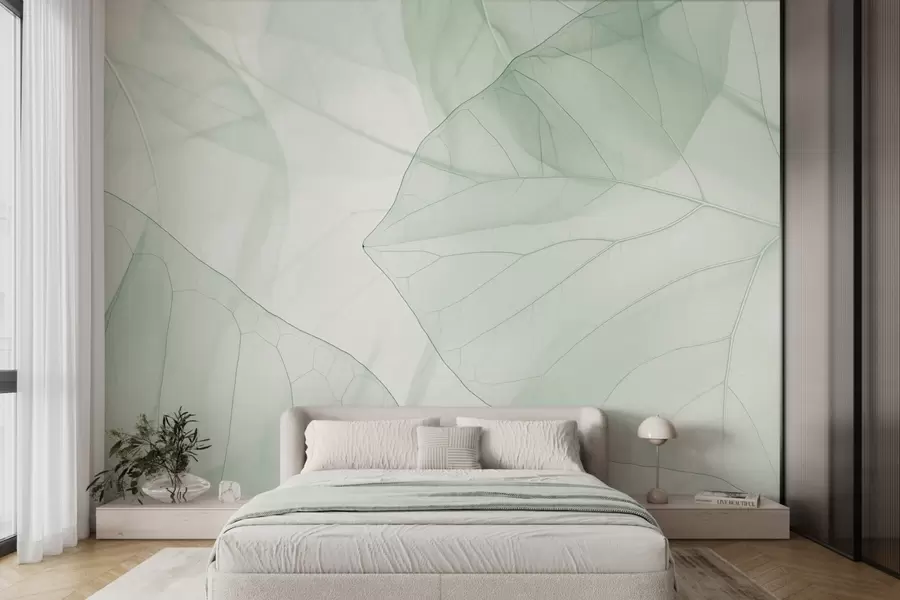 murales de pared Venas de hojas abstractas w05474
