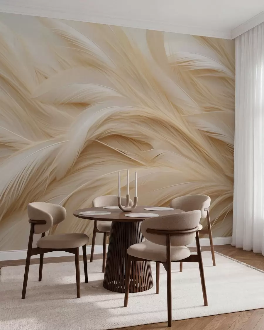 murales de pared plumas delicadas w05718