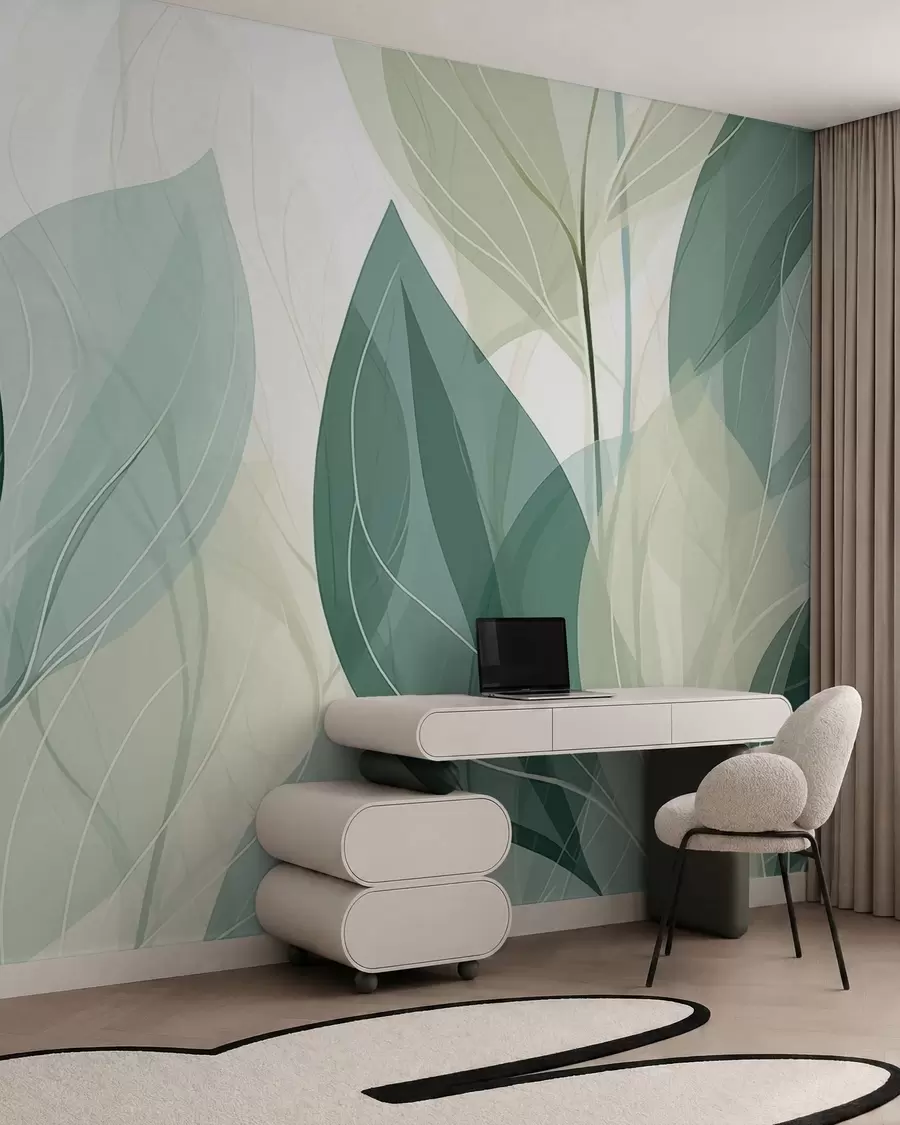 murales de pared Hojas susurrantes w09970v1