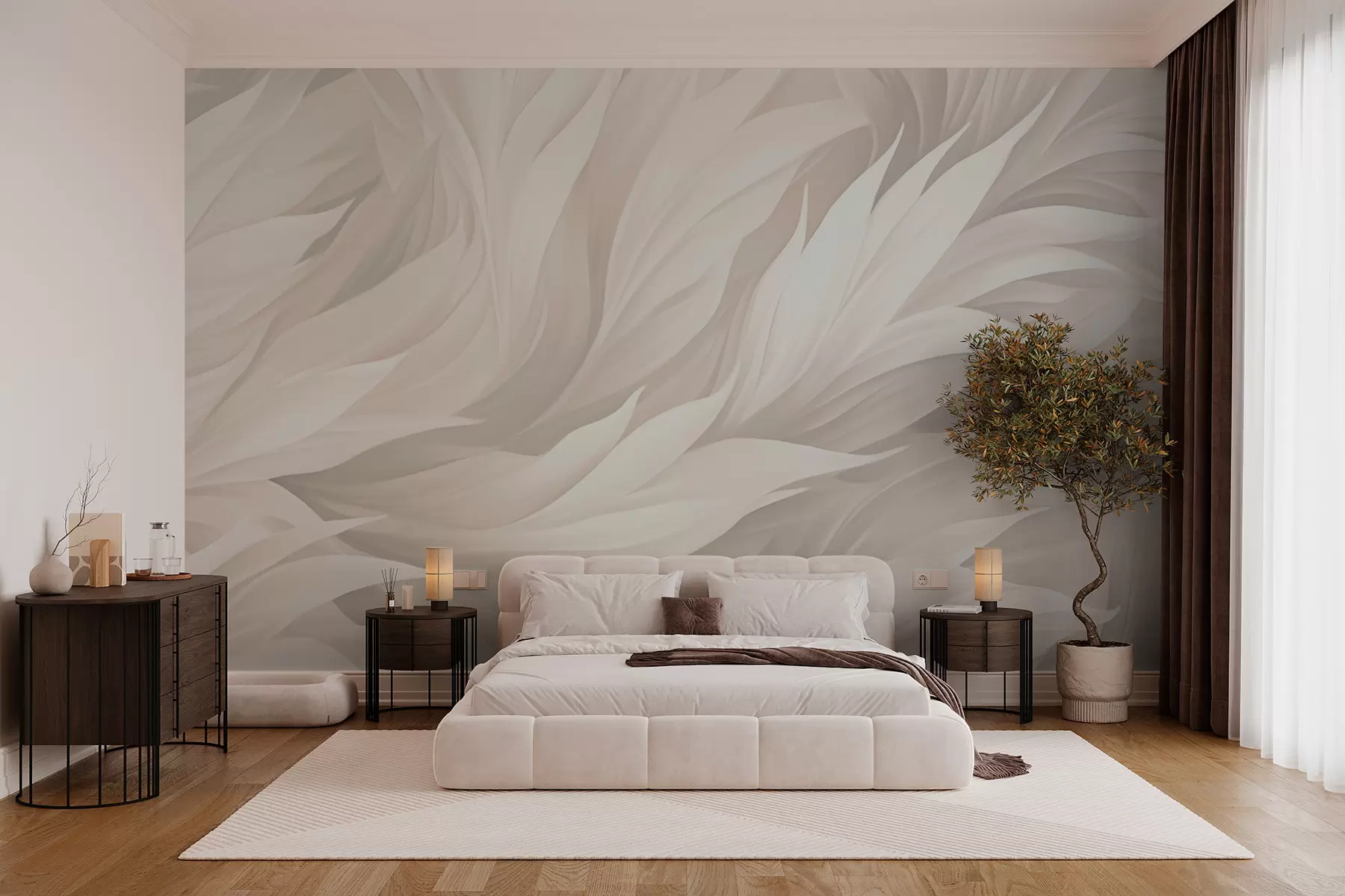 murales de pared Plumas w05773