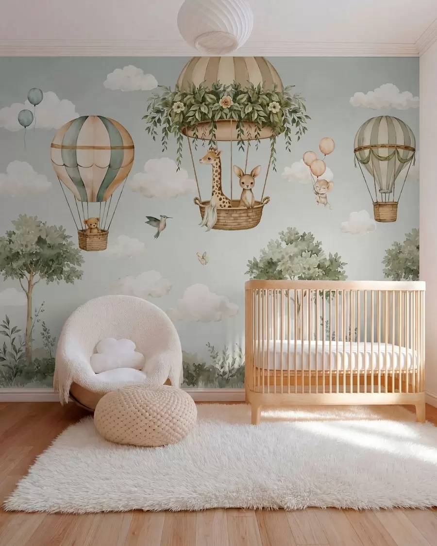 murales de pared Aventuras en globo w05738