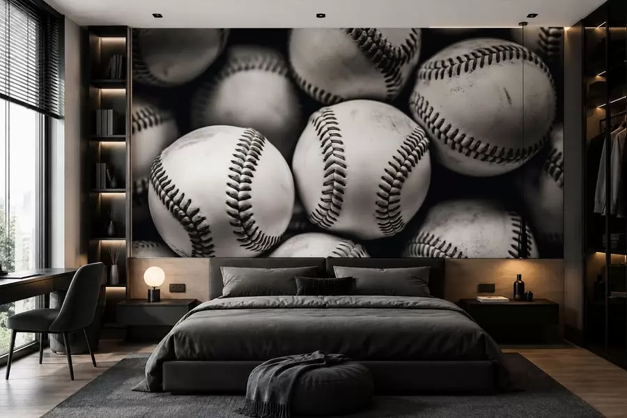 murales de pared Pelotas de béisbol w09966