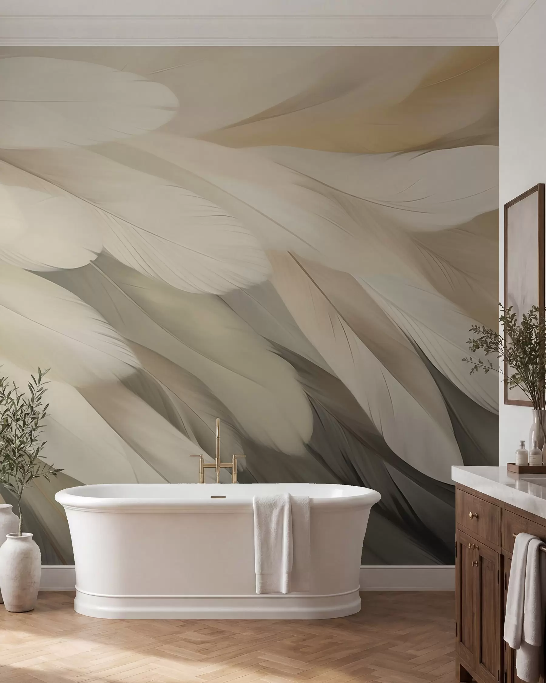 murales de pared Plumas w05791