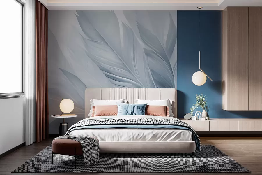 murales de pared Plumas w05793v2