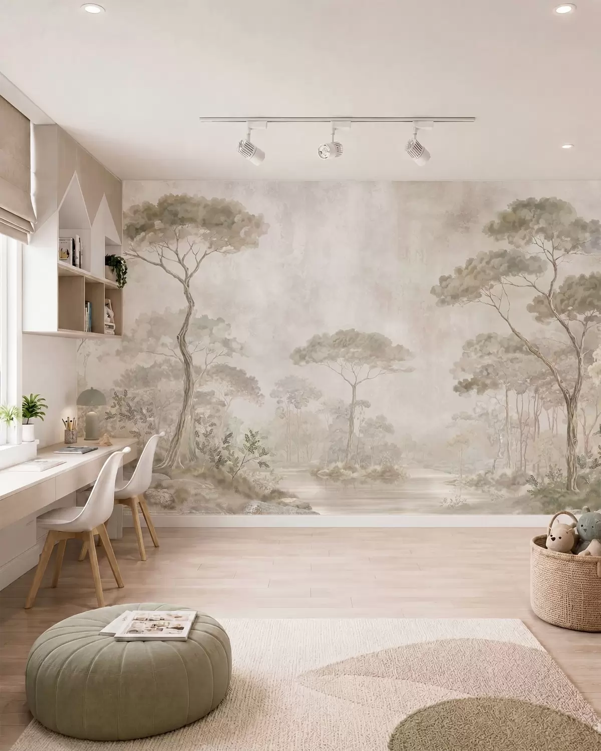 murales de pared Reflejo del bosque w05817