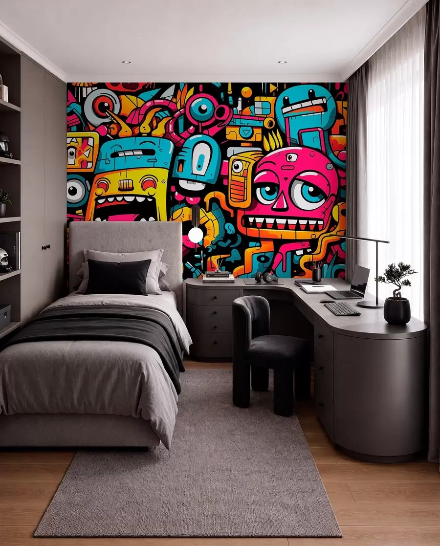 murales de pared Graffiti w05762