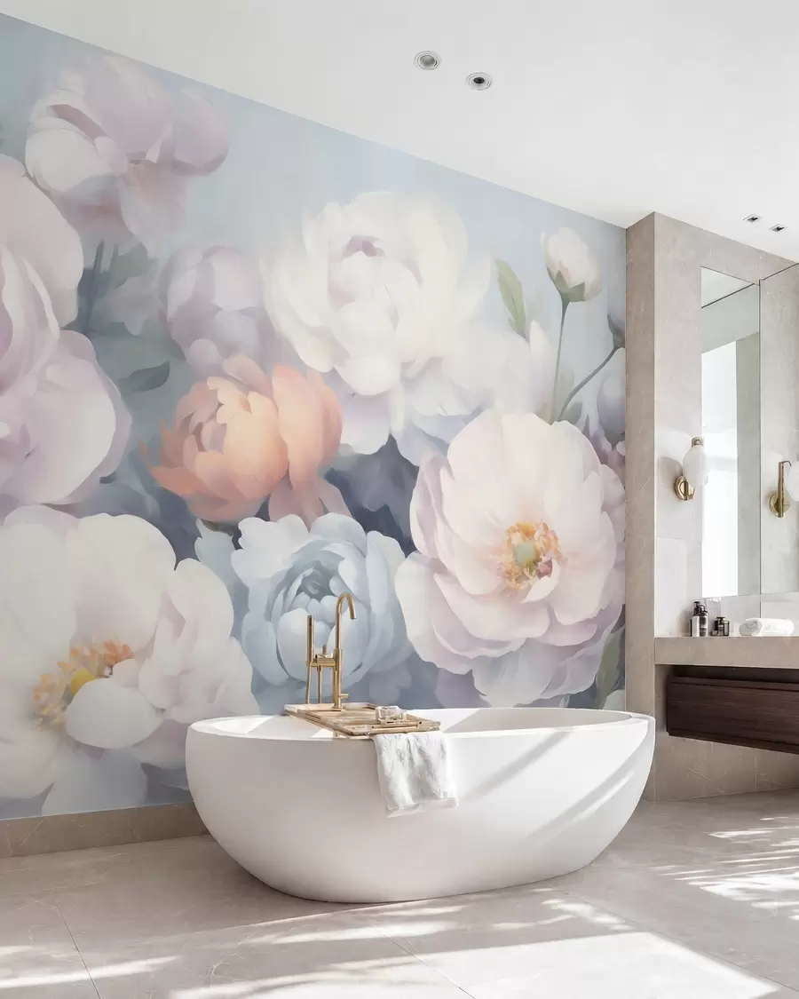 murales de pared flores abstractas w05674