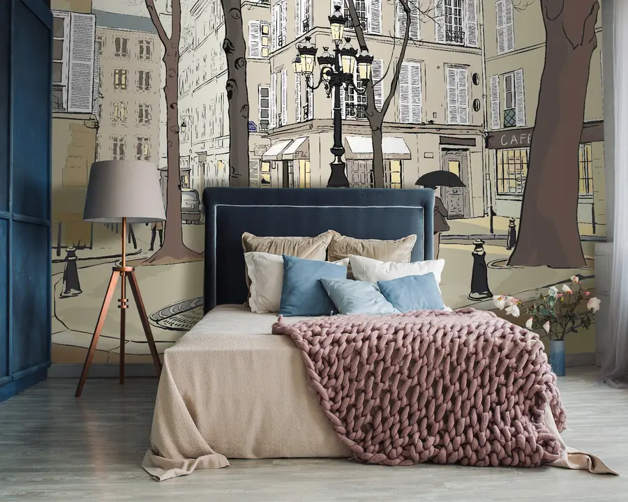 murales de pared Edificio, ventana e infraestructura u55549