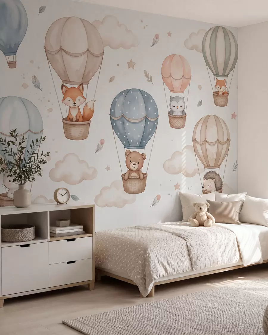 murales de pared Amigos en globo w10001