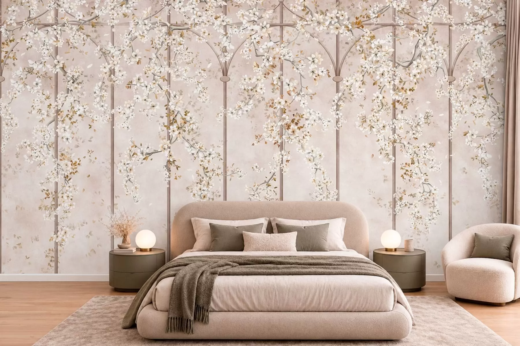 murales de pared Celosía floral w05923