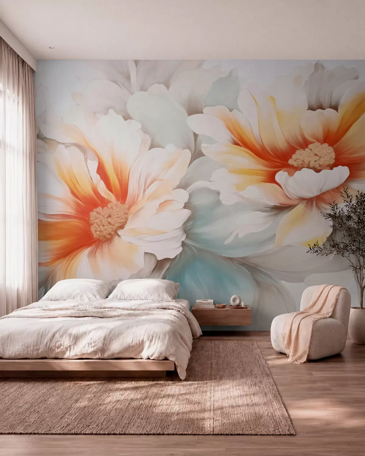 murales de pared Flores de fantasía w05941