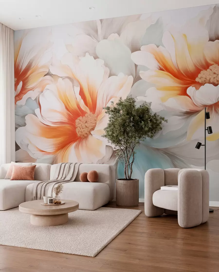 murales de pared Flores de fantasía w05941