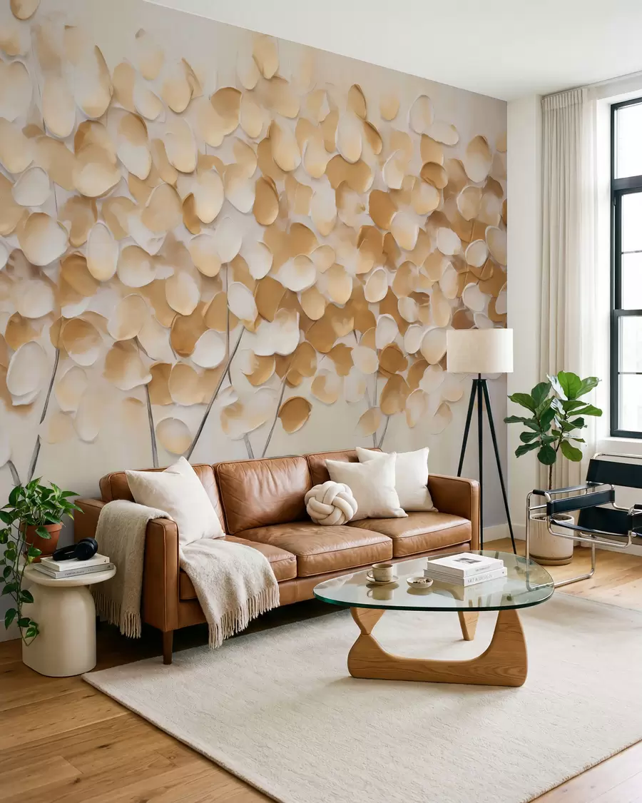 murales de pared Árboles estilizados, imitación de un cuadro w05942