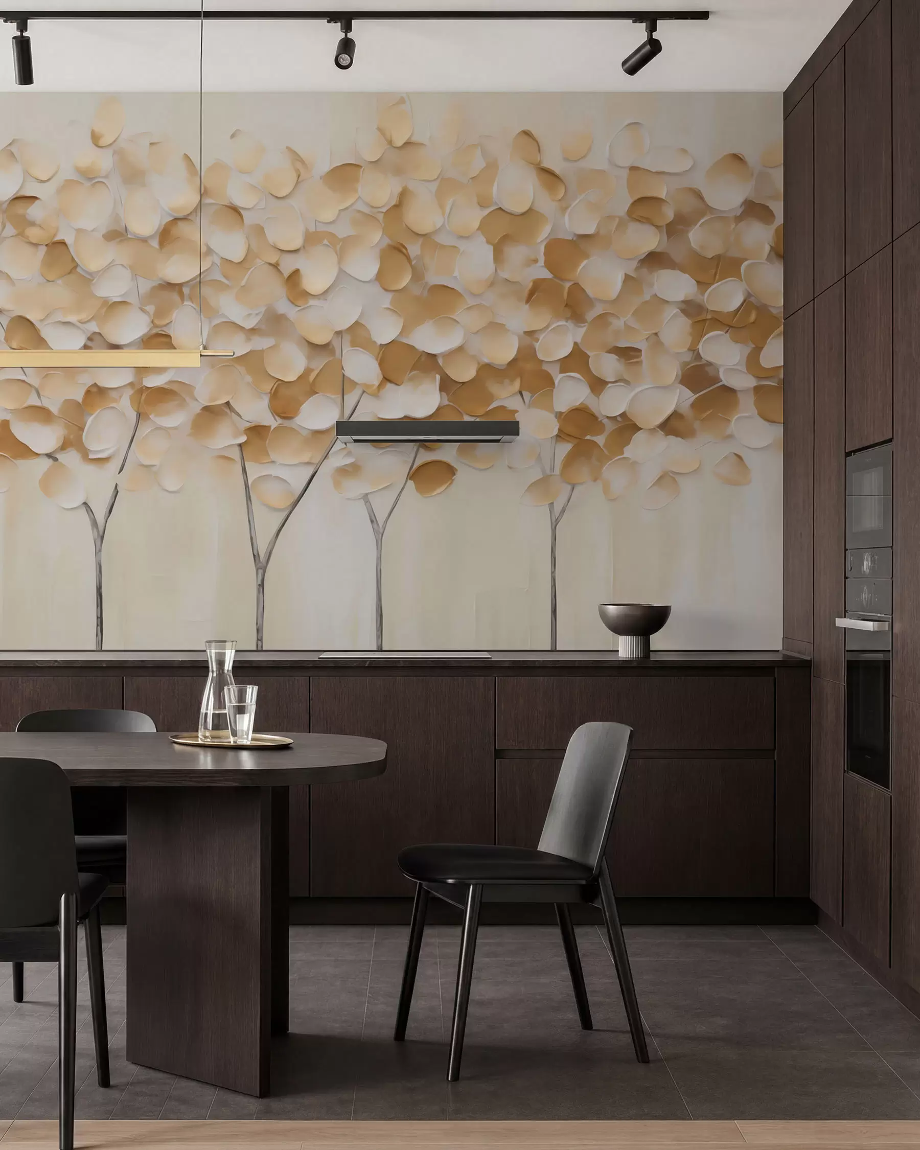 murales de pared Árboles estilizados, imitación de un cuadro w05942