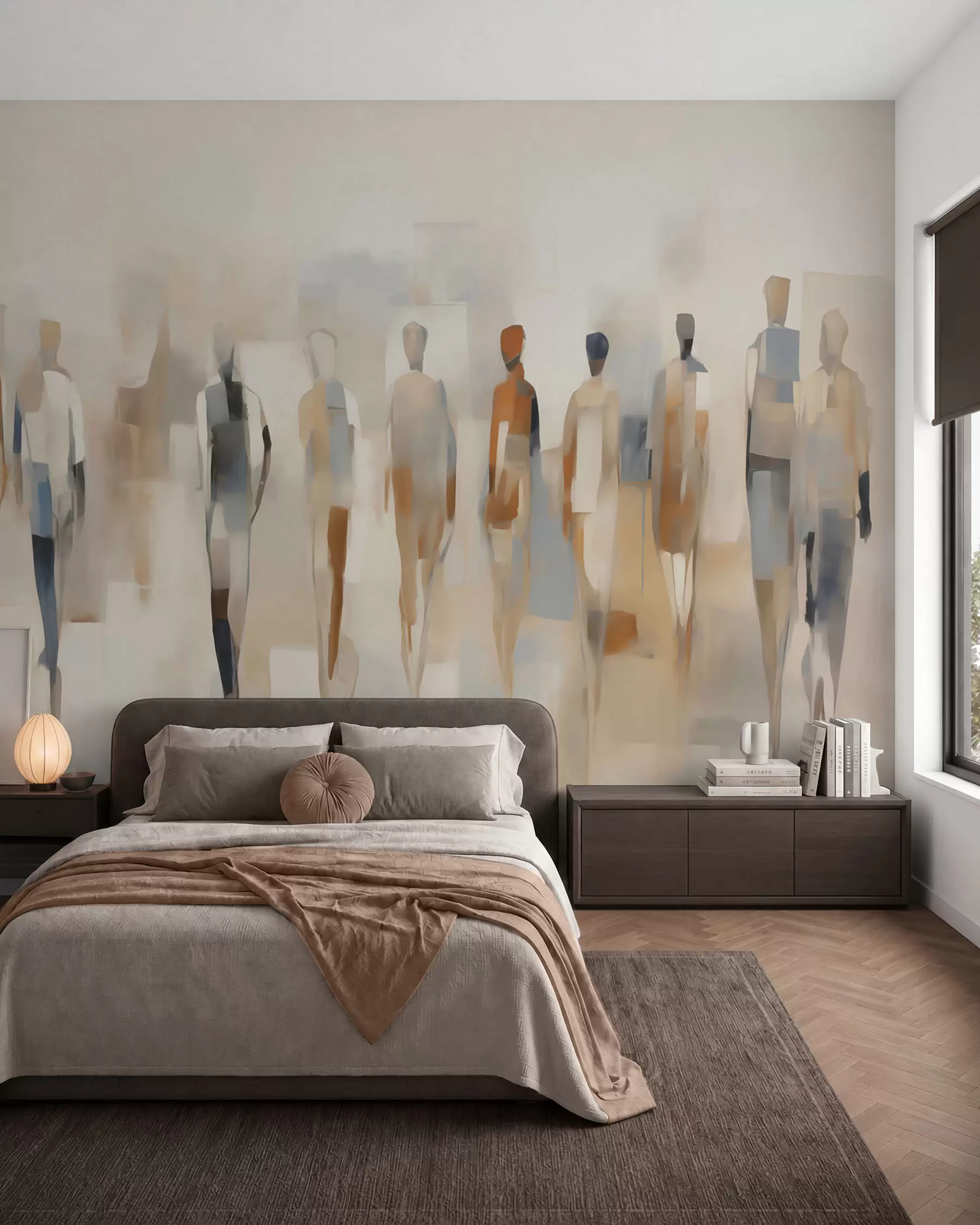murales de pared Ritmo de siluetas w05944