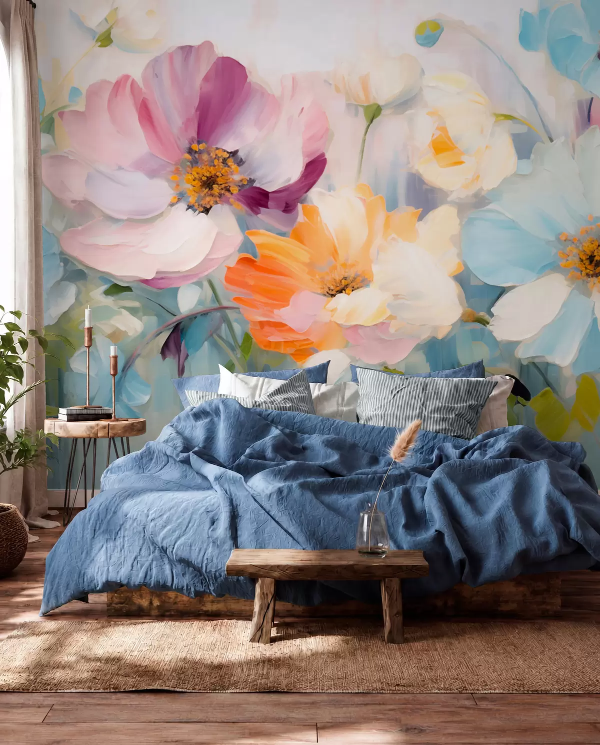 murales de pared Campo de flores w05827